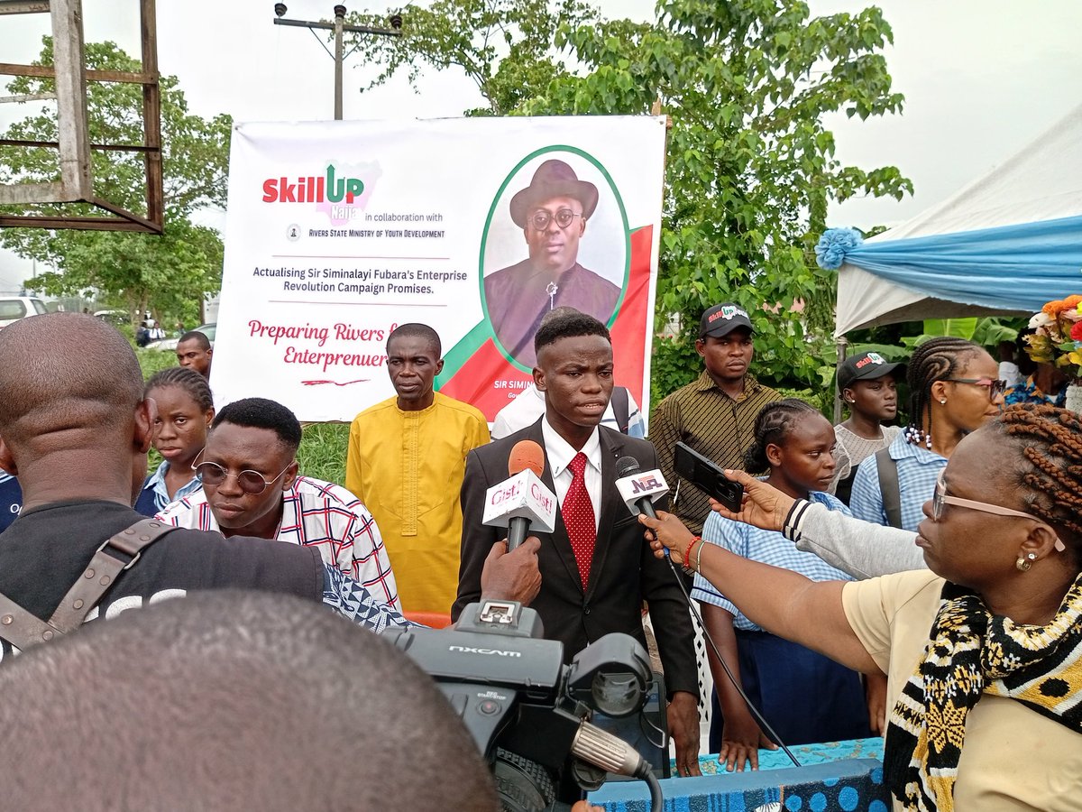 Skillupngn's tweet photo. SkillUp Naija St the flag off ceremony of the Rivers State Skills Development Centre https://t.co/IFFvMSDKob