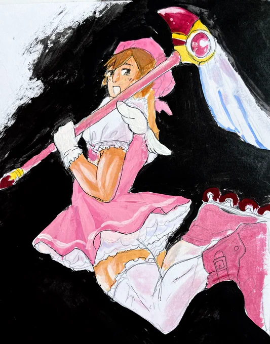 ローラースケートで滑走する巨神兵ちゃんみたら描かずにはいられなかったss(スピードスケーター)わかみ ハルナは撮影係でマスコットはヒグマ。 股間を輝かせたシャインのカードを闇の戦鎚でレリーズだ。