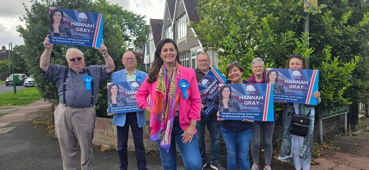✅Vote Hannah Gray on 4th July 
✅ Beckenham and Penge
✅ Your Local Voice 
✅ Local Girl
✅ Keep it Local