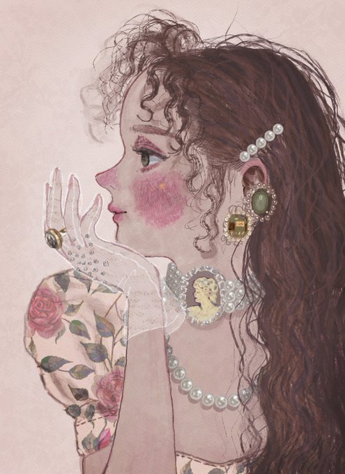 「hair ornament jewelry」 illustration images(Latest)