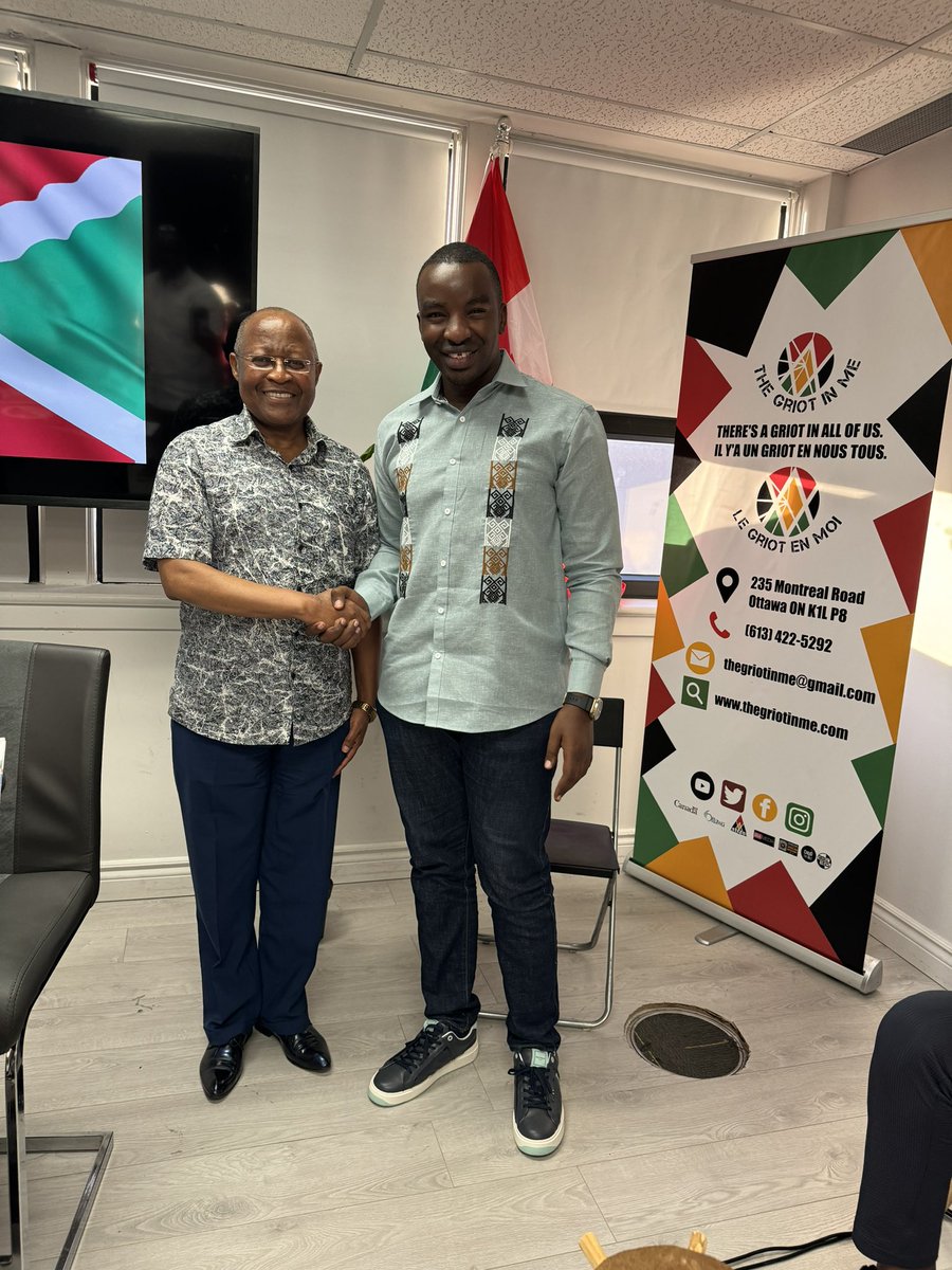 🇨🇦 Thank you Ottawa. Ndashimiye cane Abarundi baba Diaspora bari muri Ottawa twabaye kumwe mubiganiro vy’iterambere ry’Uburundi. Si inkeka Diaspora y’Uburundi irashoboye. Turengere ibidutandukanya, twunge ubumwe twubake Uburundi. 

God bless Burundi 🇧🇮