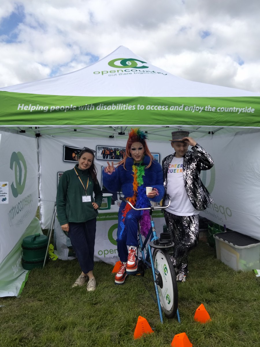 Had an absolute blast working at <a href="/YorkPride/">York Pride 🏳️‍🌈</a> with <a href="/OCyorkshire/">Open Country - #OutThereTogether</a> . Vicars, nuns, drag queens and so many other happy people queuing up to have a go on our smoothie bike.  #disability #yorkshire