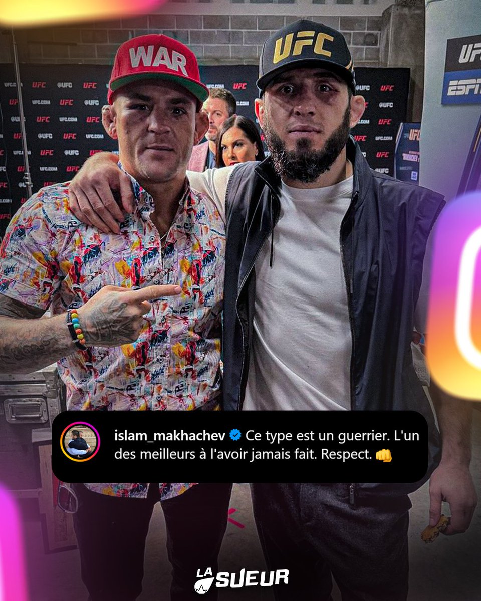LaSueur_off's tweet photo. Le message de respect d'Islam Makhachev à l'égard de Dustin Poirier. 🫂 https://t.co/IpHxQ2wATU