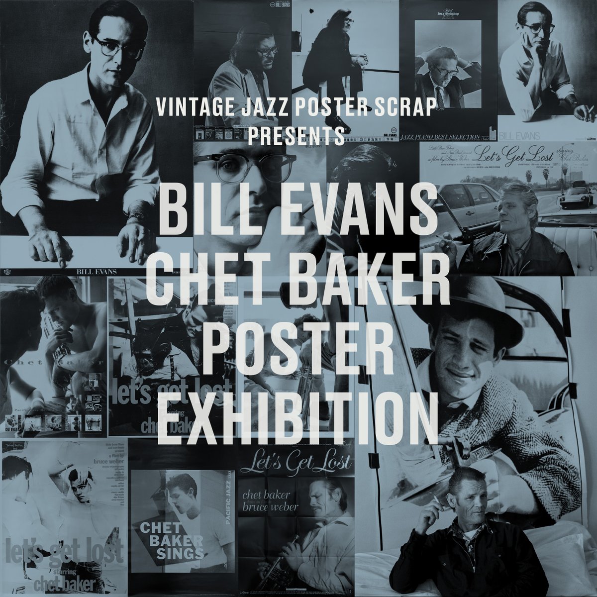 beach_gallery's tweet photo. 6/8(土)-16日(日)開催  BILL EVANS &amp; CHET BAKER POSTER EXHIBITION 営業時間13時-18時 ※16日は17時まで 入場料 1,000円(ポストカード付)(但しGrand Galleryにてポスター本を当日をお求めの方は入場無料)孤高の天才2人に焦点を当て、レアなポスターを展示販売致します！https://t.co/SiFfvYNSaM https://t.co/hEn5LtmJHj