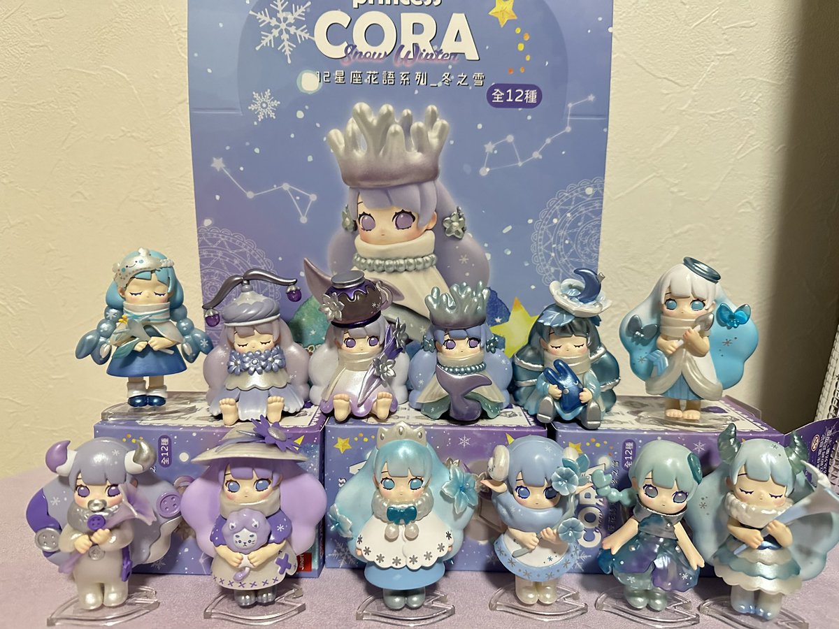 jinart PRINCESS CORA 、牡羊座、蟹座、しし座フィギュア Princess CORA 星座とお花シリーズ 3点 【公式通販】