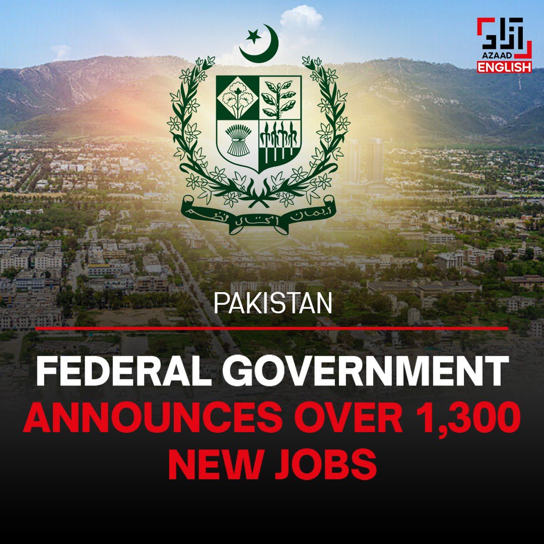 Read More: azaadenglish.com/federal-govern…

#jobs #pakistan #governmentjobs