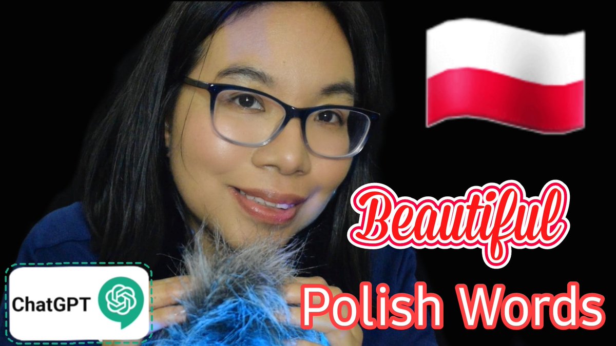 MisschicAsmr's tweet image. New video up tonight at 18h BST (6pm UK time)! My first Polish #ASMR! I'll be whispering the #mostbeautiful #triggerwords chosen by #ChatGPT  &amp;amp; scratching my fluffy mic ❤️
youtu.be/PmTILsOy7WE?si…