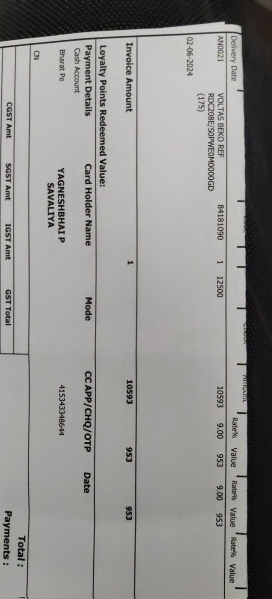 yagnesh4's tweet photo. @VSSupport_ I have purchased voltas beko ref today was delivery date but still no response from Vijay sales I have going out for 20 days so what can I do support WhatsApp number tell me today not delivered so please help me on this as soon as possible https://t.co/GGmT01As3I