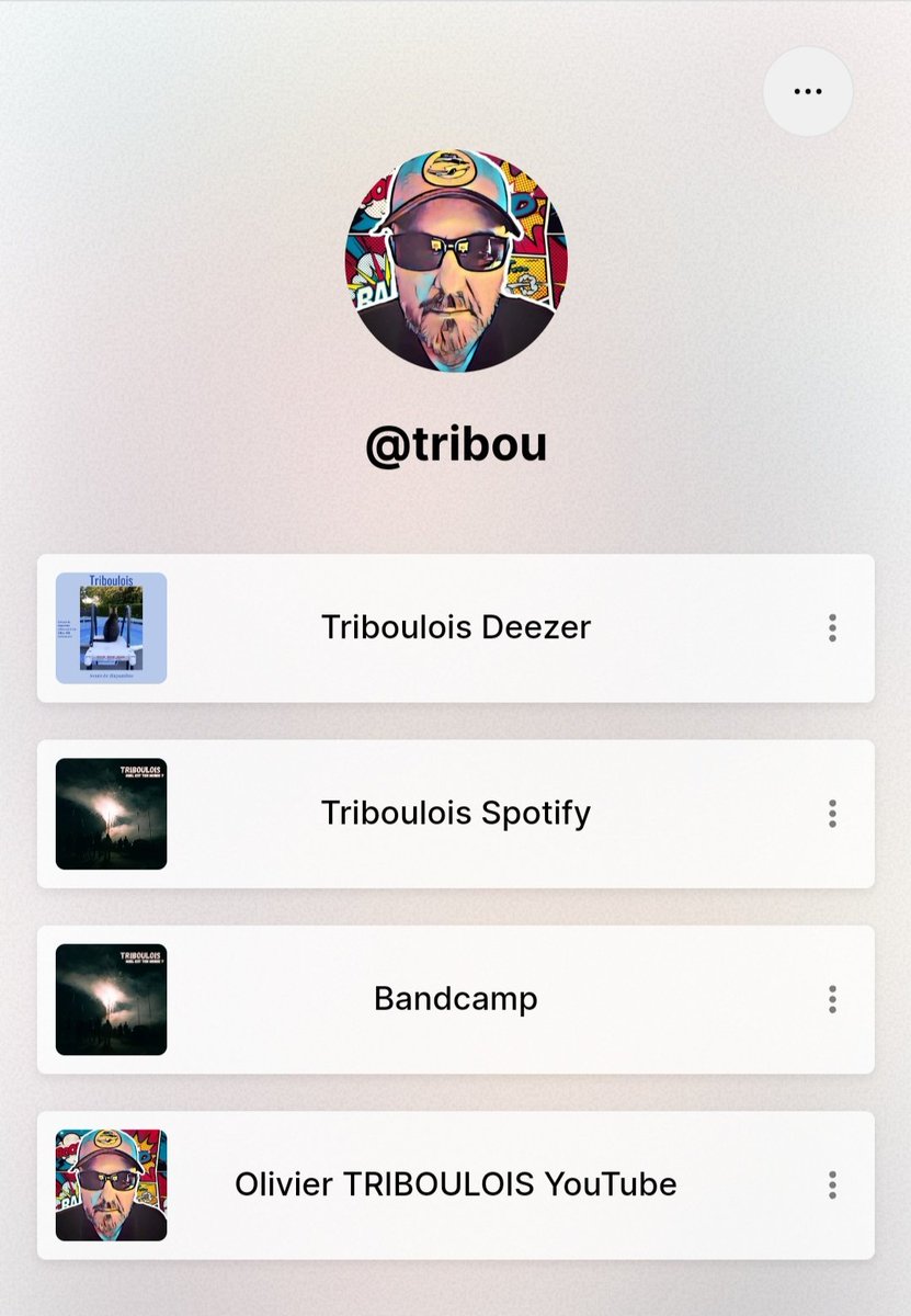 Un lien : linktr.ee/tribou