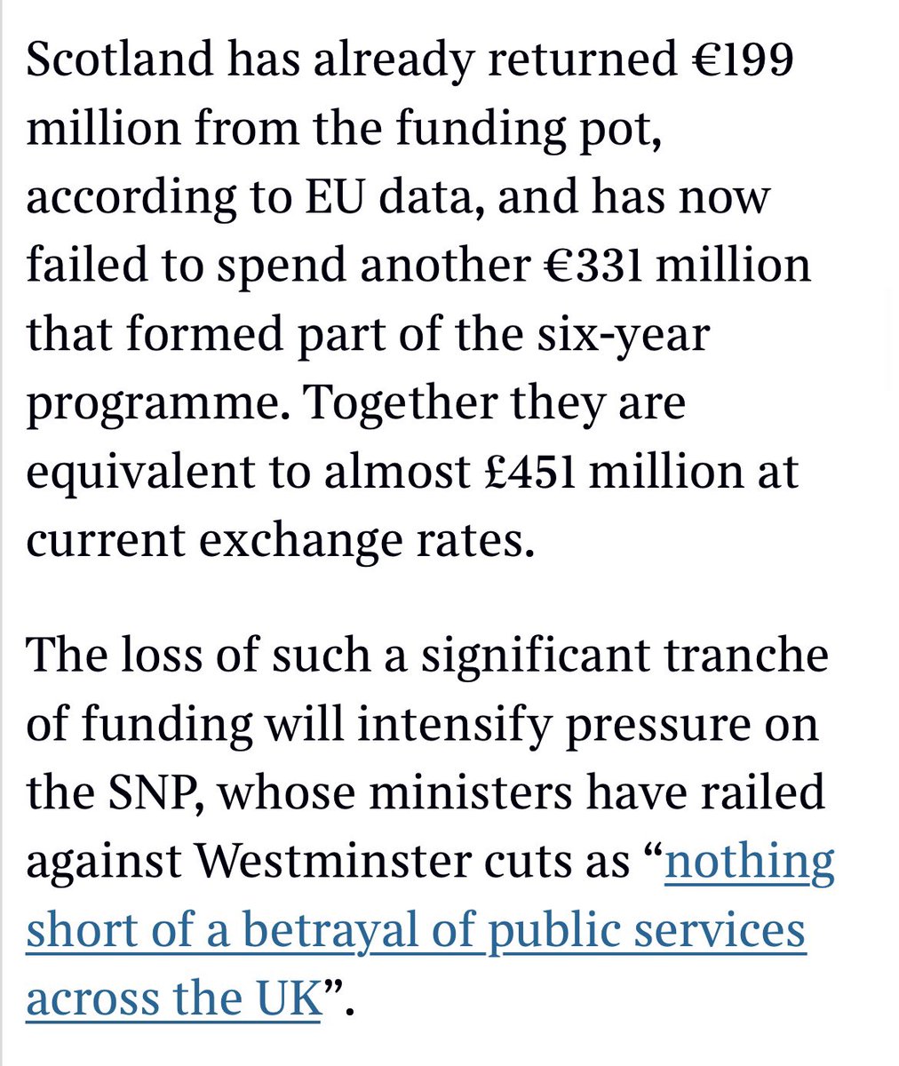 RussellFindlay1's tweet photo. 🔻SNP ministers to return UNSPENT £450million to EU.

🔻Every penny should have been used to fight poverty, boost the economy and improve education.

🔻Scotland must get rid of these incompetents before they inflict any more damage.

#SquanderForScotland
Today’s @timesscotland 👇 https://t.co/zNFnS4XVHl