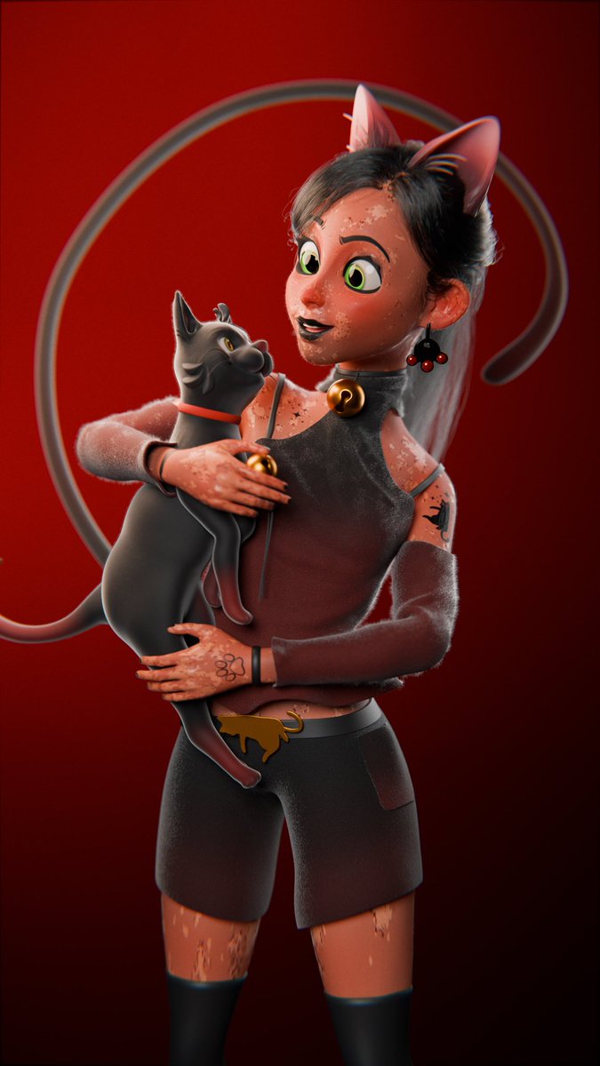 3d_rishabh's tweet image. Meet mint and her little cat
My entry for mrnunez and xppenusa contest. Sculpted in @maxonzbrush
