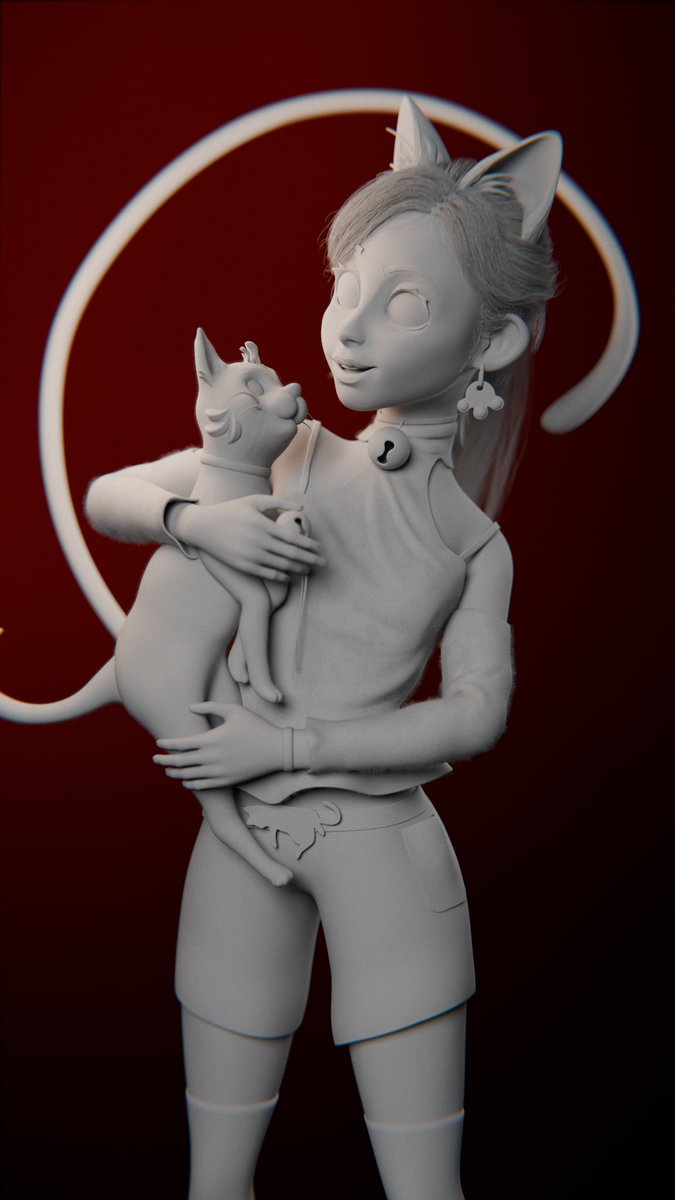 3d_rishabh's tweet image. Meet mint and her little cat
My entry for mrnunez and xppenusa contest. Sculpted in @maxonzbrush