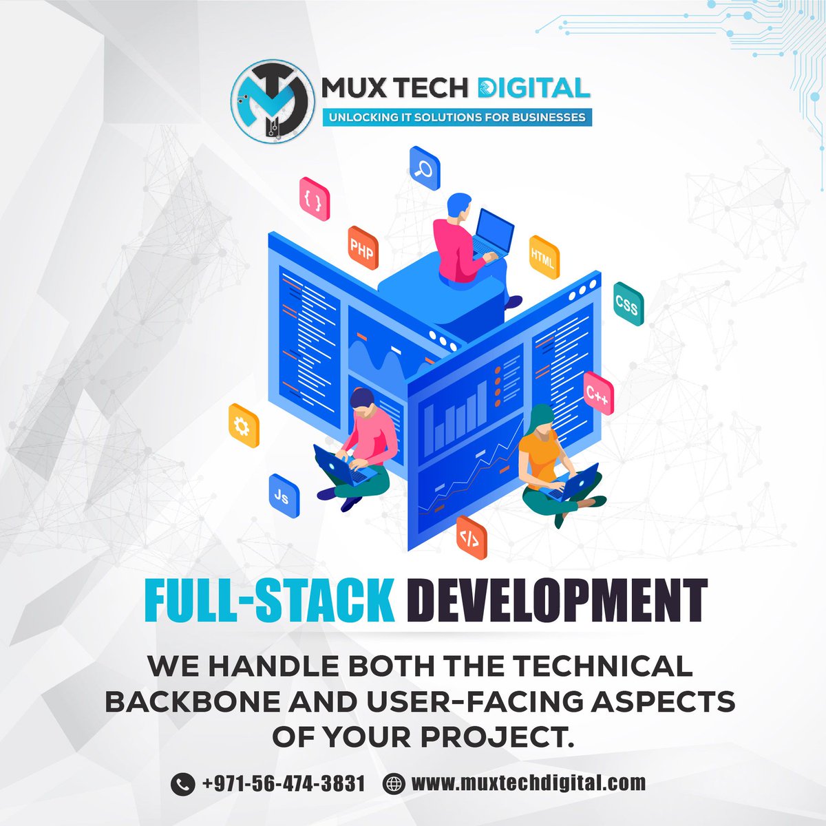 muxtechdigital's tweet photo. Our experts help to Design, maintain, develop, and test the software application with back-end development, front-end development, database design, full-stack development, and software testing. Software development is considered a key to success for every business. https://t.co/ndc2iGboRT