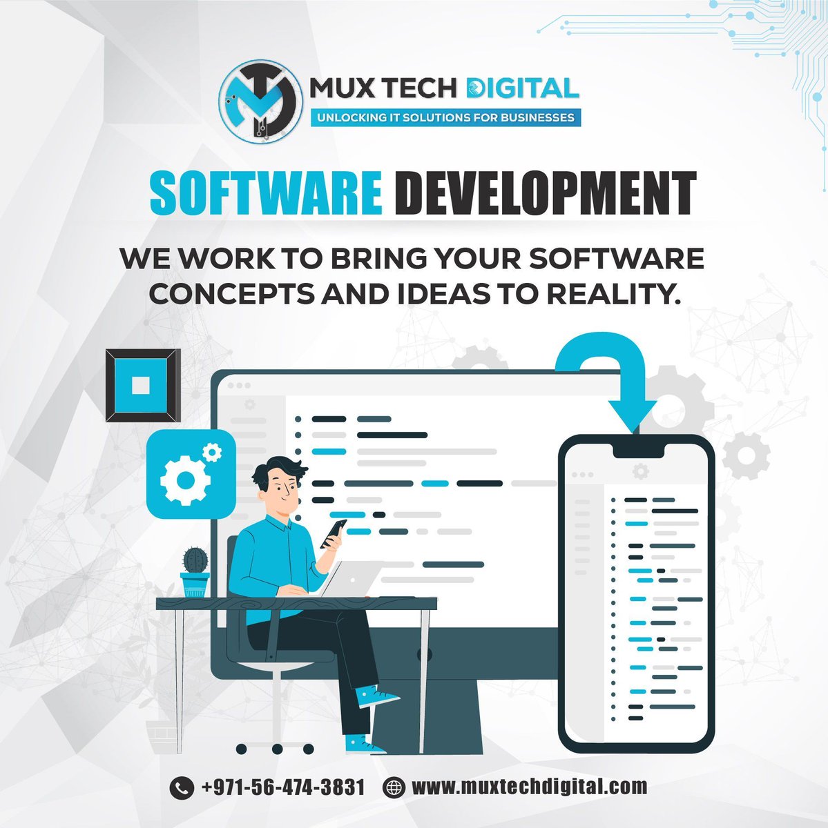 muxtechdigital's tweet photo. Our experts help to Design, maintain, develop, and test the software application with back-end development, front-end development, database design, full-stack development, and software testing. Software development is considered a key to success for every business. https://t.co/ndc2iGboRT