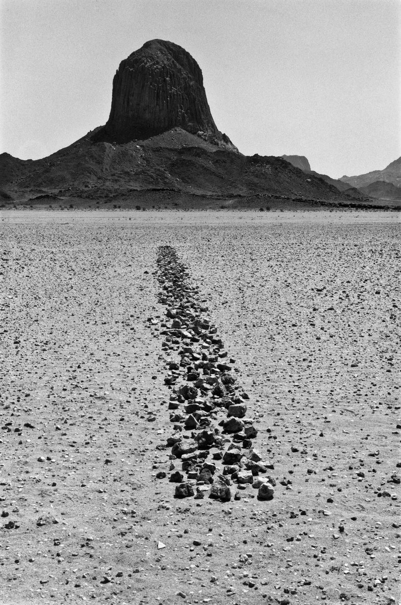 "My work has become a simple metaphor of life. A figure walking down his road, making his mark. it is an affirmation of my human scale and senses.

British sculptor and land artist Richard Long was born #OnThisDay in 1945.