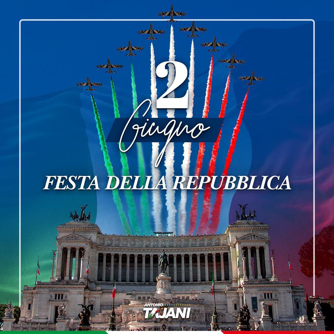 Antonio_Tajani's tweet image. 🇮🇹Oggi la Repubblica italiana compie 78 anni, all’insegna della democrazia e della libertà.

Buona Festa della Repubblica a tutti gli italiani!
