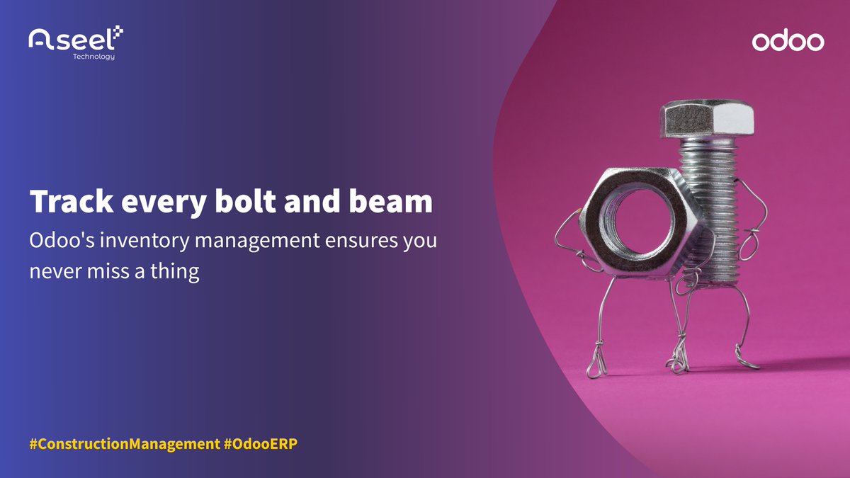 Aseel_Tech's tweet photo. Never Lose Track of Your Inventory Again! @Odoo's advanced Inventory Management system ensures you have complete oversight of all materials, eliminating waste and delays🛠️

Schedule your free demo today info@aseel-group.com

#Aseel #InventoryControl #Odoo #ConstructionEfficiency https://t.co/h3gOhsYw3b