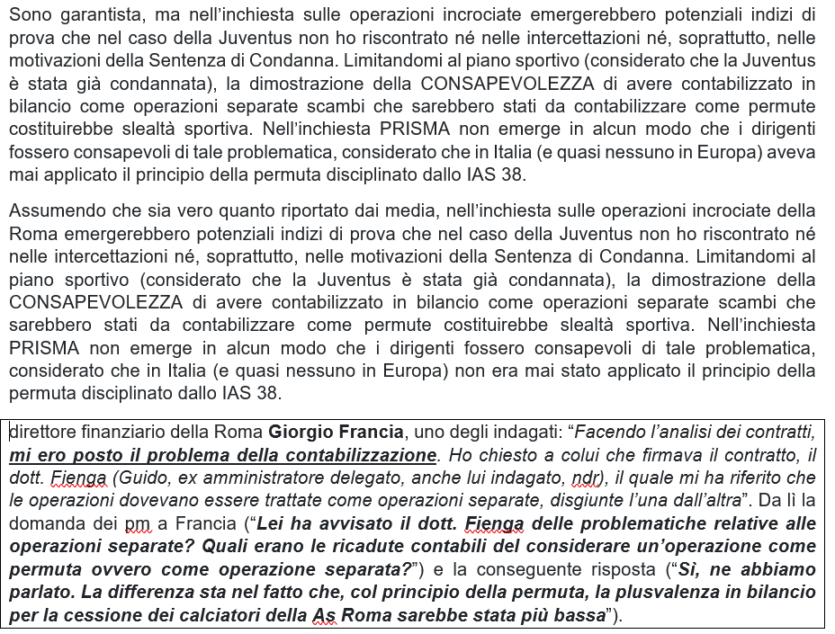 FabrizioBava's tweet image. #Plusvalenze #ROMA: l'inchiesta sportiva è inevitabile ed è urgente disciplinare le operazioni a specchio nelle #RACCOMANDAZIONICONTABILI #FIGC.
Se sono permute, la regola vale già per tutti (a forza di scriverlo magari qualcuno lo farà notare alla FIGC)
fabriziobava.com/blog/bilancio-…👎