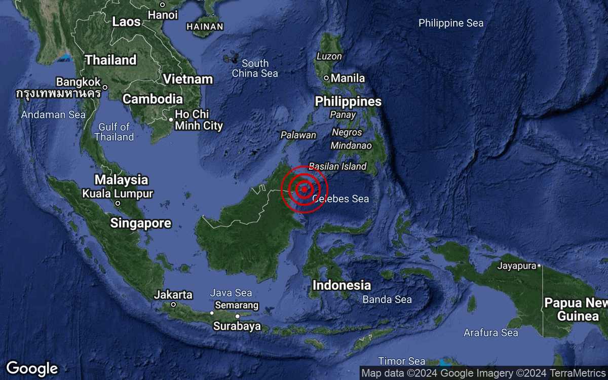 metmalaysia's tweet photo. Gempa bumi lemah M3.3 di Kawasan Pantai Sabah, Malaysia pada 2:49 petang, 2 Jun 2024. Pusat gempa bumi di 4.4° Utara dan 118.9° Timur dengan kedalaman 10 km. 50km Timur dari Semporna, Sabah.
Tiada ancaman tsunami kepada Malaysia.
#gempabumiMETMalaysia
#mygempa.met.gov.my https://t.co/x1NH2aLqWv