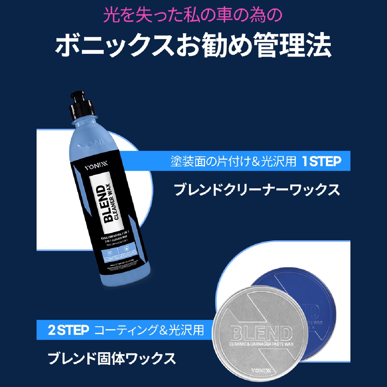 VONIXX BLEND 3種セット ボニックス ブレンド(洗車グッズKYOTO VONIXX BLEND 3種セット ボニックス ブレンド(洗車グッズKYOTO