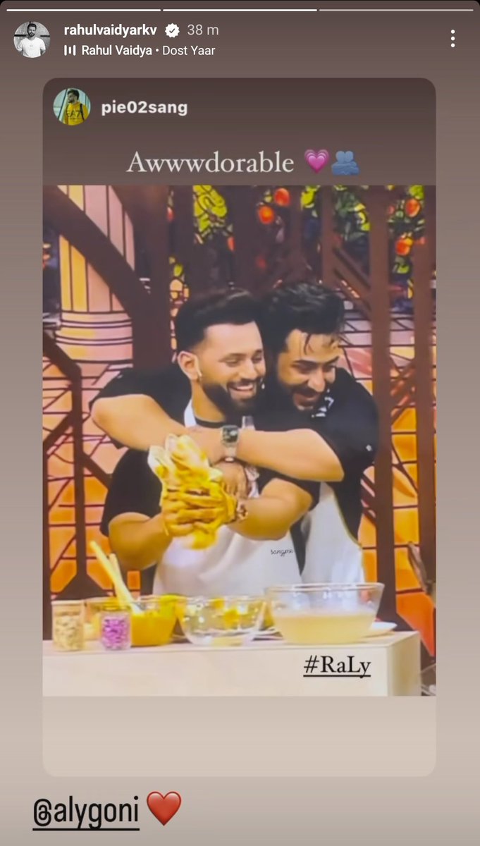 My all time favourite RaLy 😍😍😍
#AlyGoni #RahulVaidya