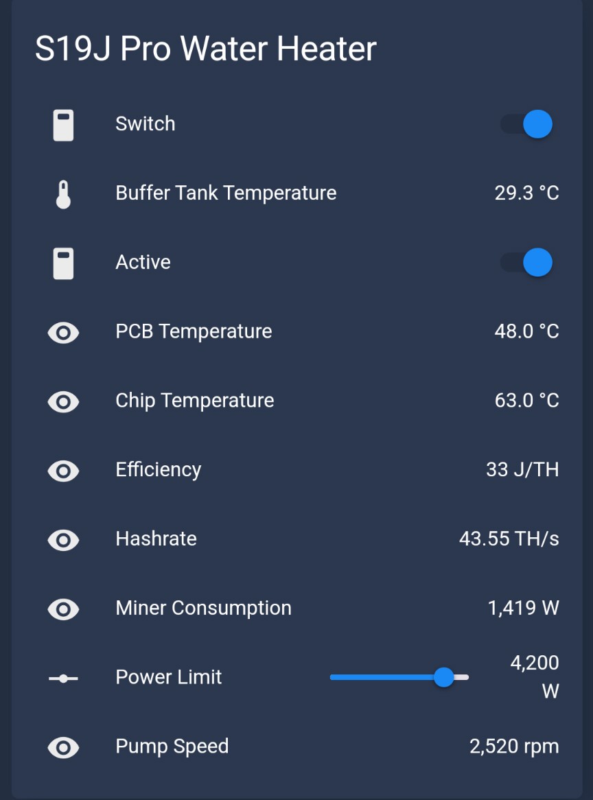 Bas_Elbers's tweet photo. Testing different pump speeds atm.
Next up heat/mine based on PV production and low/negative hourly electricity rates only. The goal is to get a fully heated tank at the lowest cost possible. Enough to survive for a couple of days depending on your consumption. https://t.co/VLmslcKxQw