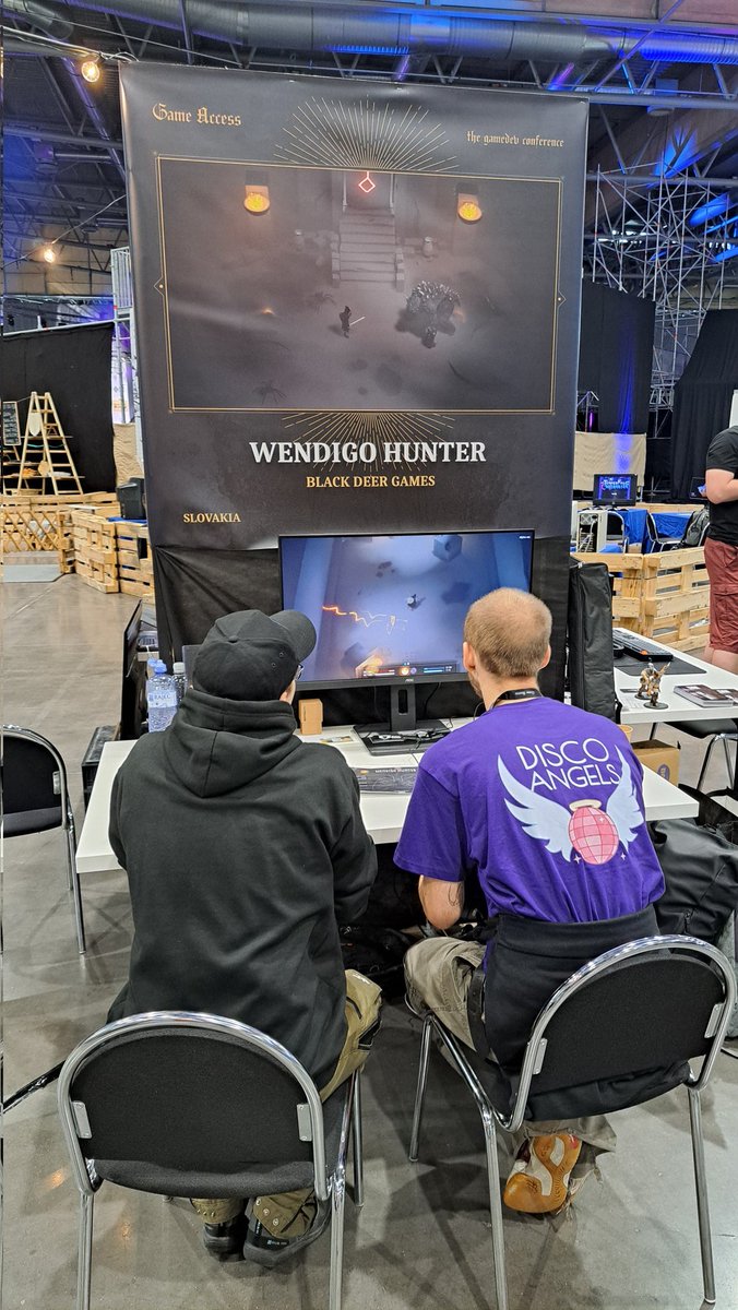 jurky's tweet photo. Presentig my Wendigo Hunter game at Game Access Conference 2024 in Brno #indiegame #IndieDeveloper https://t.co/IfXD5eW0a5