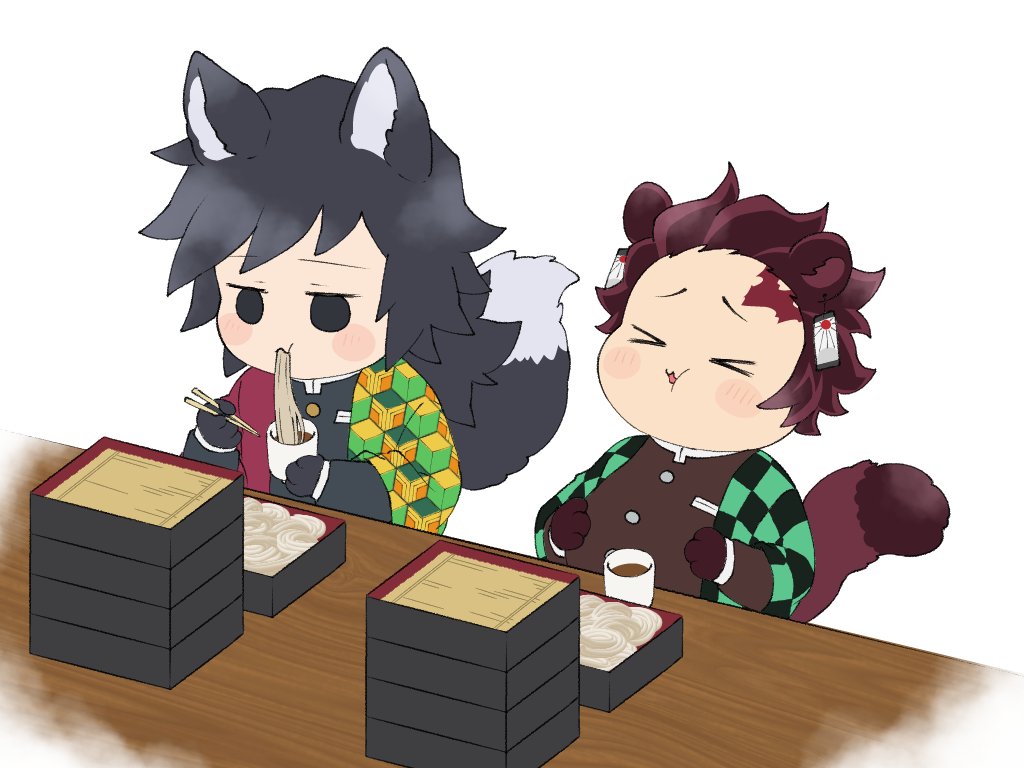 竈門炭治郎 ,冨岡義勇 「」|もち粉のイラスト