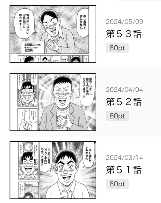 小遣い怪人たち胸に手を置きがち 