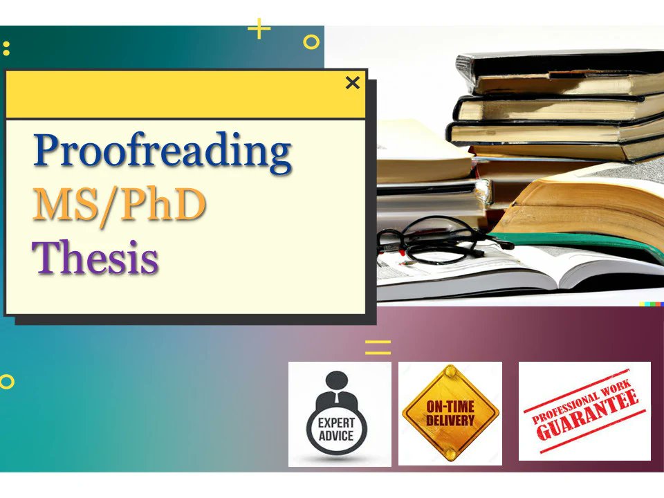 Edward04henry's tweet photo. Professional Proofreading and Checking Services for MS/PhD Thesis

Are you a graduate student working on your MS/PhD thesis and looking for someone to proofread and check your work? https://t.co/duD8ADtCe8