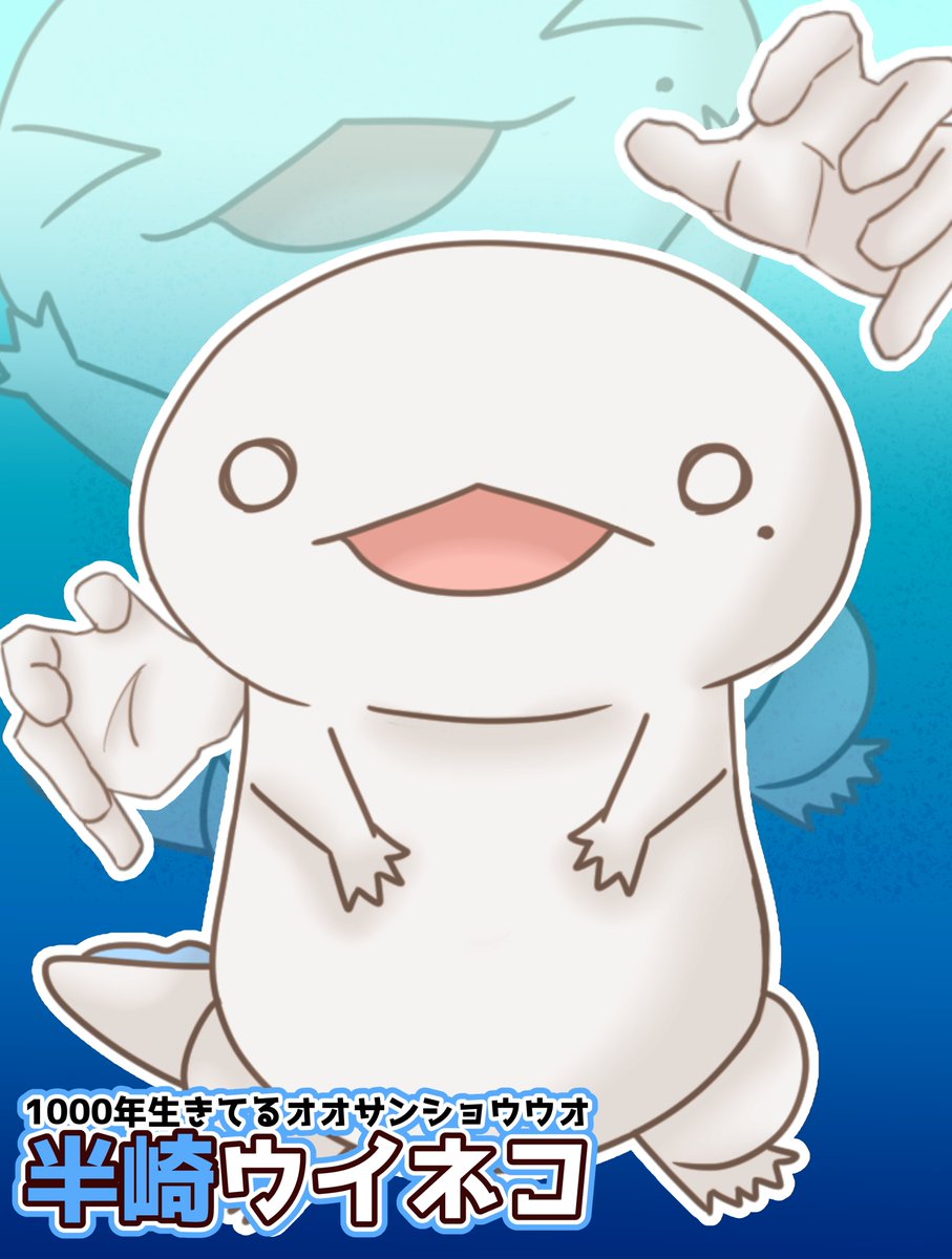 半崎ウイネコ✋𓆈🤚@両生類系人外VTuber tweet media