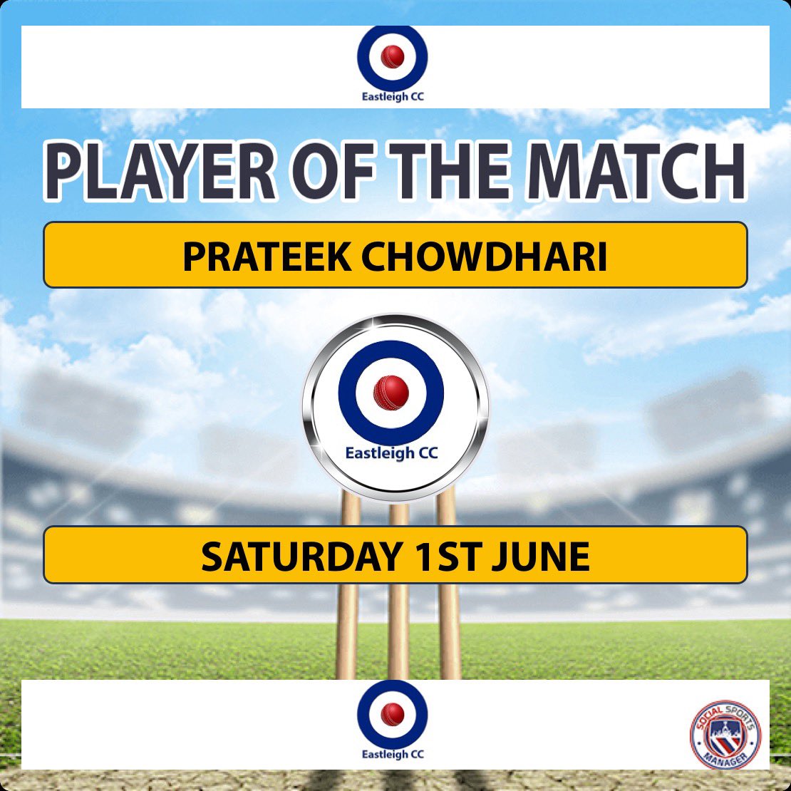 The 1st team hosted five rivers yesterday and they took the win in impressive style! 
There was many performances to be proud off and that’s why we have a joint man of the match this week ! Prateek and Michael taking 3 impressive wickets and shiva scoring a big 66 !