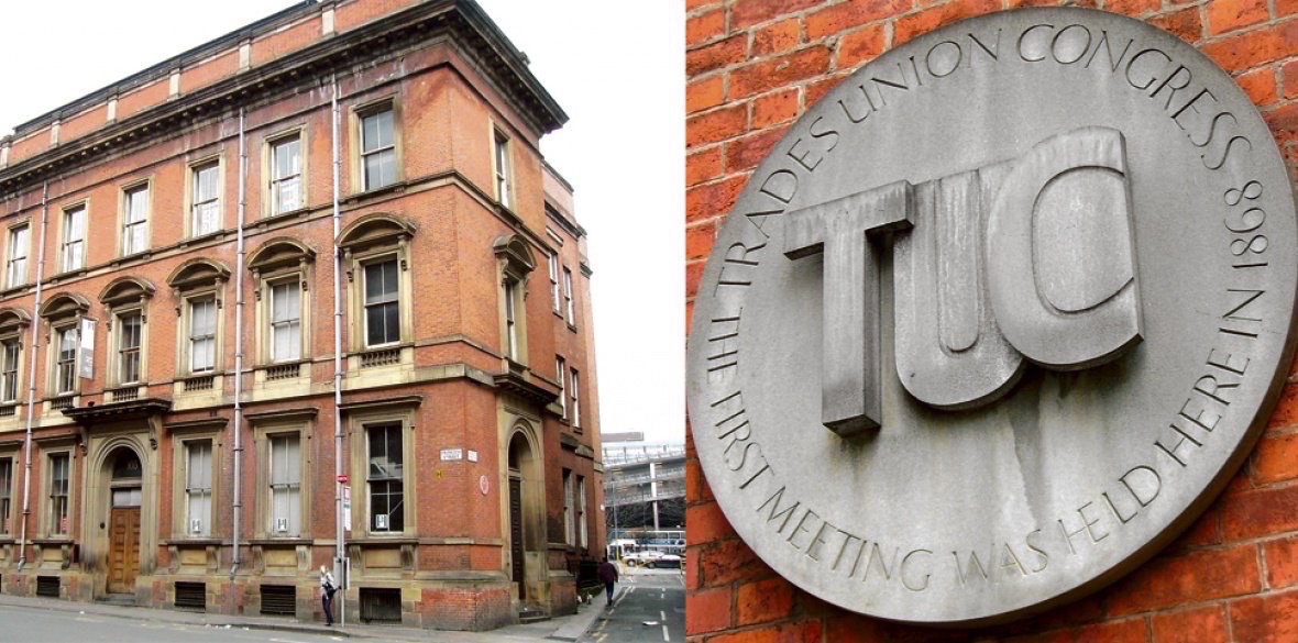 2 June 1868. The inaugural meeting of what became known as the Trade Union Congress (TUC), took place at the Mechanics’ Institute in David Street, Manchester.