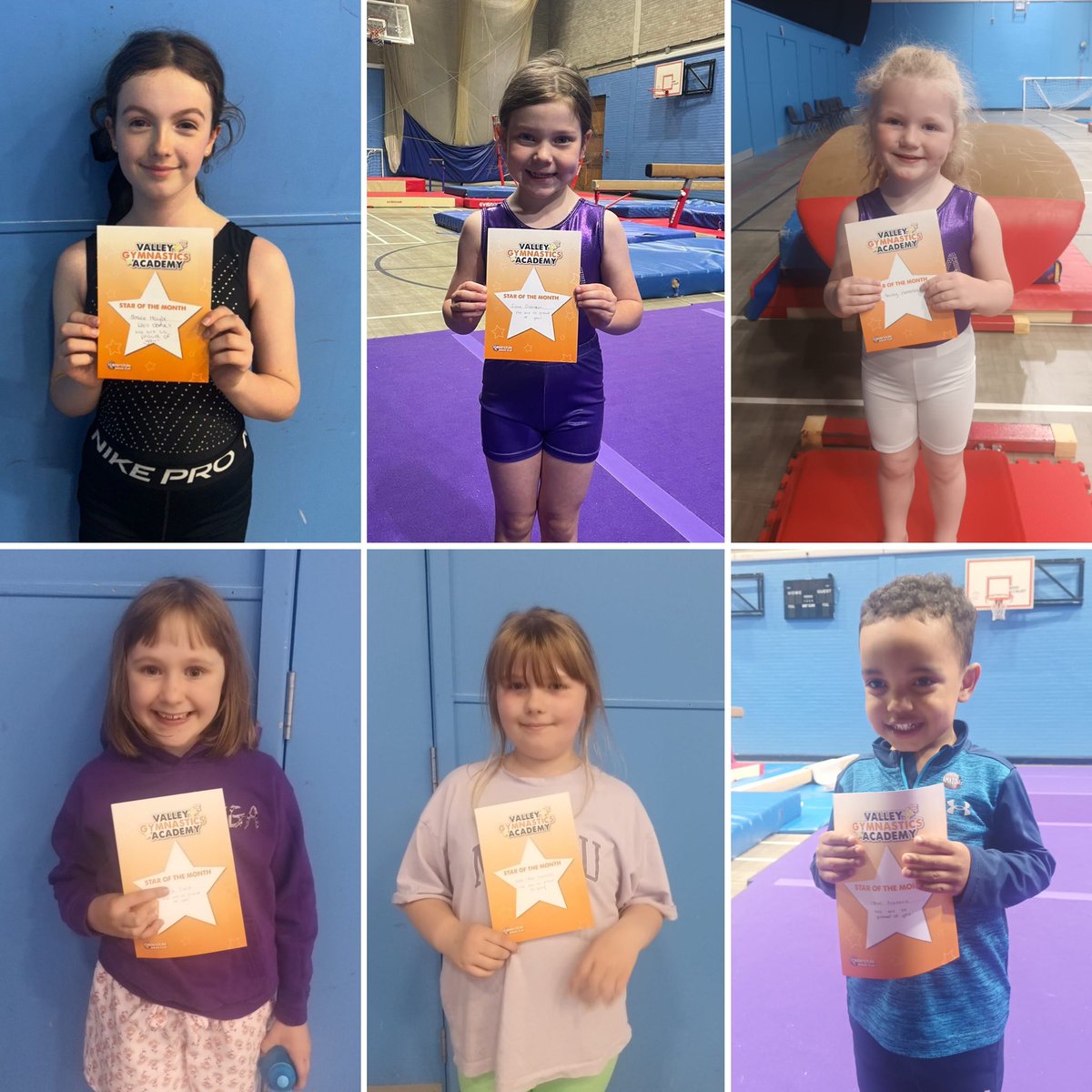 VGA2021's tweet photo. Congratulations to our Stars of the Month for May 💜🤸⭐️ You are all amazing and work so hard. We are so very proud of you 💜💜💜 https://t.co/gAXhXTlCEK