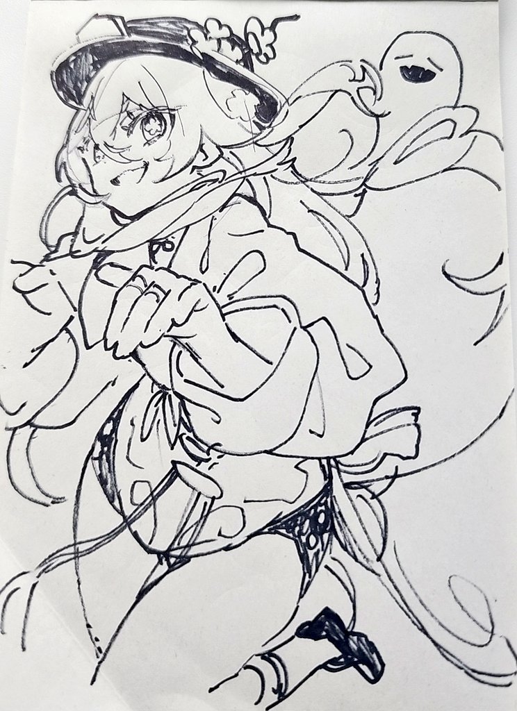らくがき胡桃  #原神  #GenshinImpact 