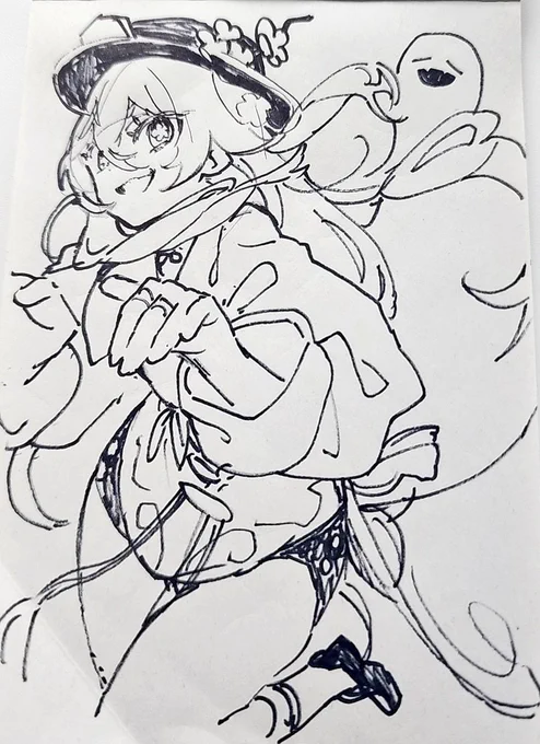 らくがき胡桃  #原神  #GenshinImpact 