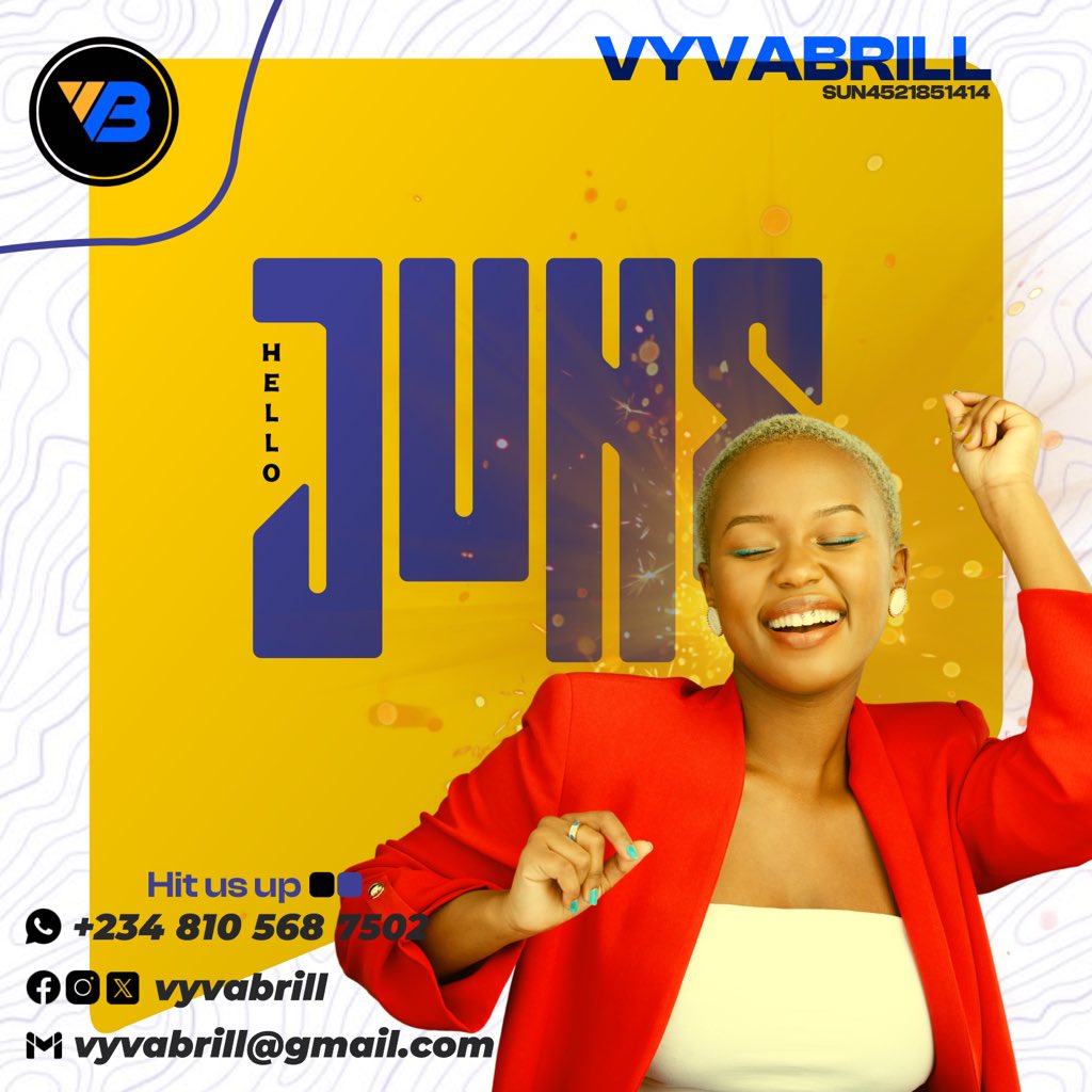 vyvabrill's tweet photo. Let's kick off June with a bang, fueled by creativity, innovation, and unstoppable growth! Here's to a month filled with bold campaigns, captivating designs, impactful strategies, and thriving brands! 💼
#NewMonth #Vyvabrill #InnovateInspireGrow https://t.co/N5UZ9x5nbt