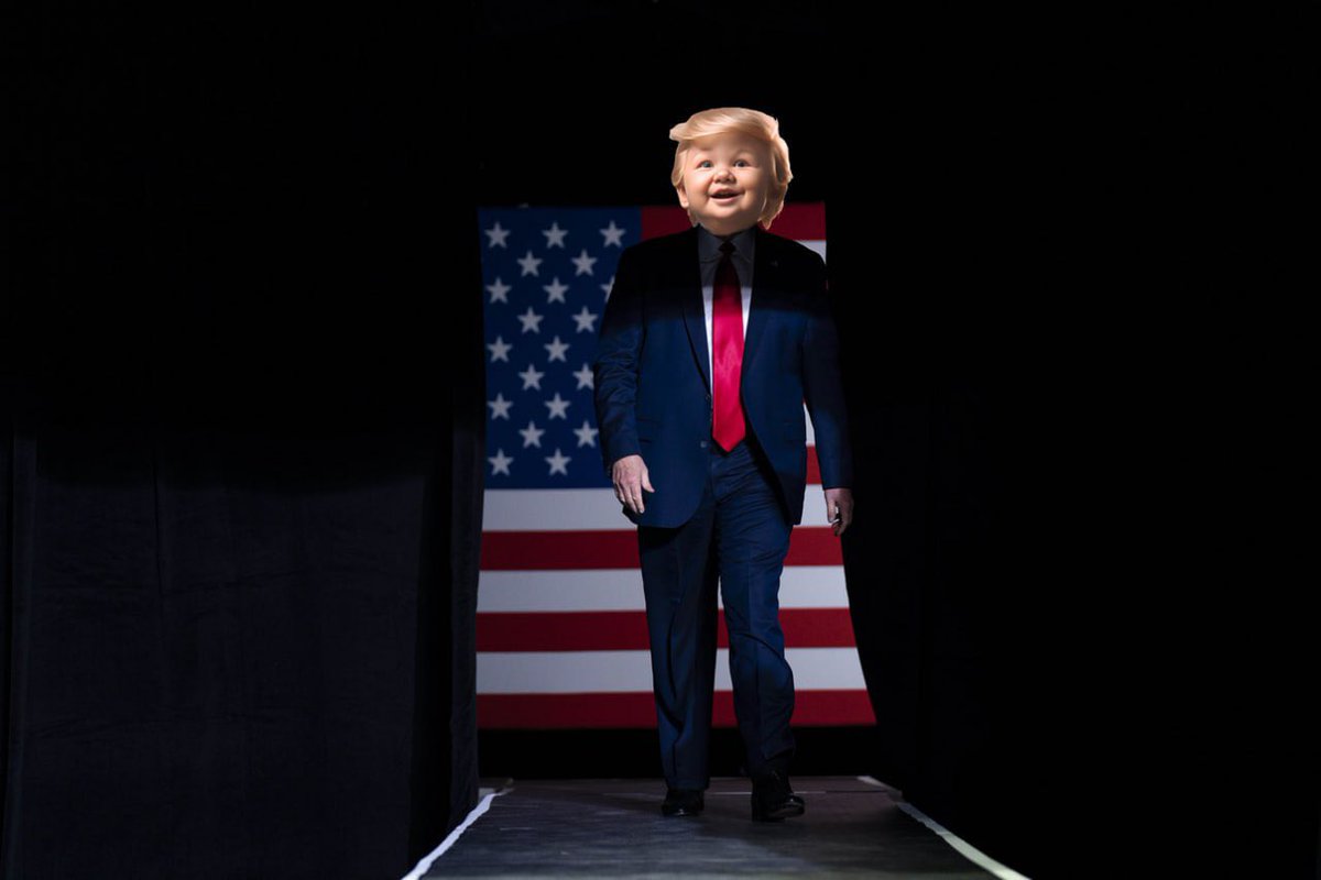 BSC_BABYTRUMP's tweet photo. BABYTRUMP COMING！

🔍TG：https://t.co/exSguNL80z

🔍WEBSITE：TBA

🔍PINESALE：TBA

🔍CA：TBA

#TRUMP #BSCGEM https://t.co/2r6aV3AZzd