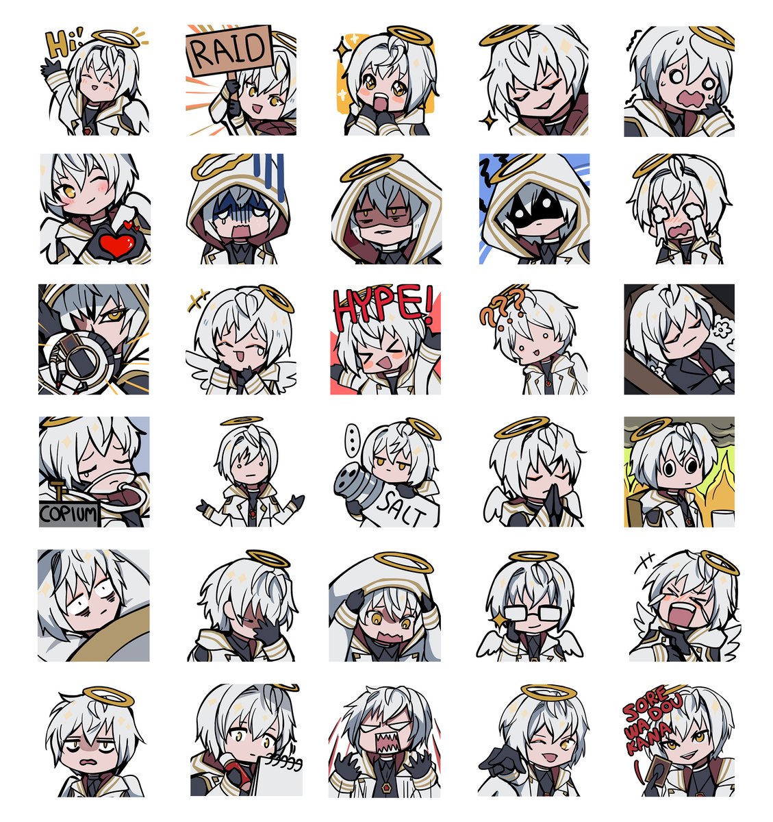 Vtuber character design, emotes and some animated emotes for Eldius!
I don't advertise my animations much but it's fun to do things like that every now and then 😊
Thank you for trusting me and having me do all these! <3