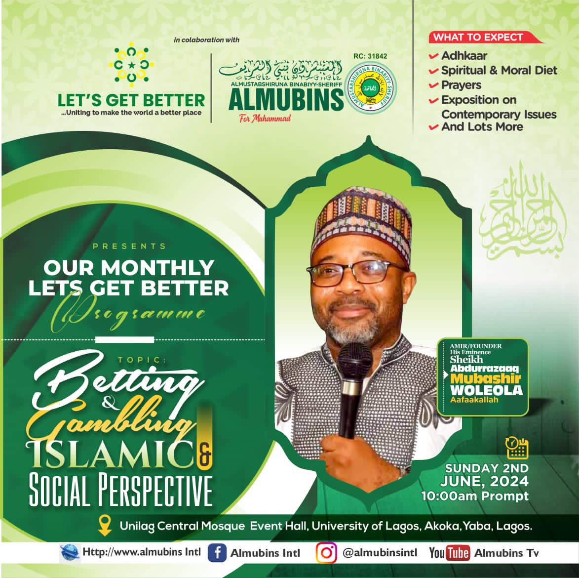 Hamdalarh's tweet photo. Unilag central mosque event hall, university of Lagos, Akoka Yaba Lagos.

10am prompt https://t.co/FSuLHwwk4R