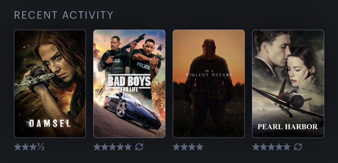 macdad34's tweet image. June 2, 2024: No real theme this week… a Memorial Day watch, a new slasher, “Eleven” fighting a dragon, and wrapping up my homework for this week’s new Bad Boys…

#LetterboxdFriday #LastFourWatched