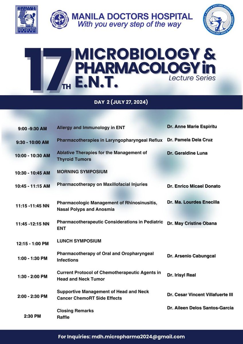 Avail our early bird promo until June 30!
You may register by using the QR code or clicking on this link: docs.google.com/forms/d/e/1FAI… 

See you on July 26 &amp; 27, 2024 at the Manila Doctors Hospital NTMT 2 Penthouse. Thank you!