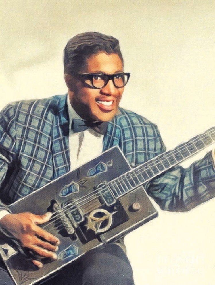 2 June 2008. Bo Diddley (Ellas McDaniel) died (aged 79). He was a key figure during the transition from blues to rock ‘n’ roll. He influenced many artists, including: Buddy Holly, Elvis Presley, The Rolling Stones, Eric Clapton and The Animals.