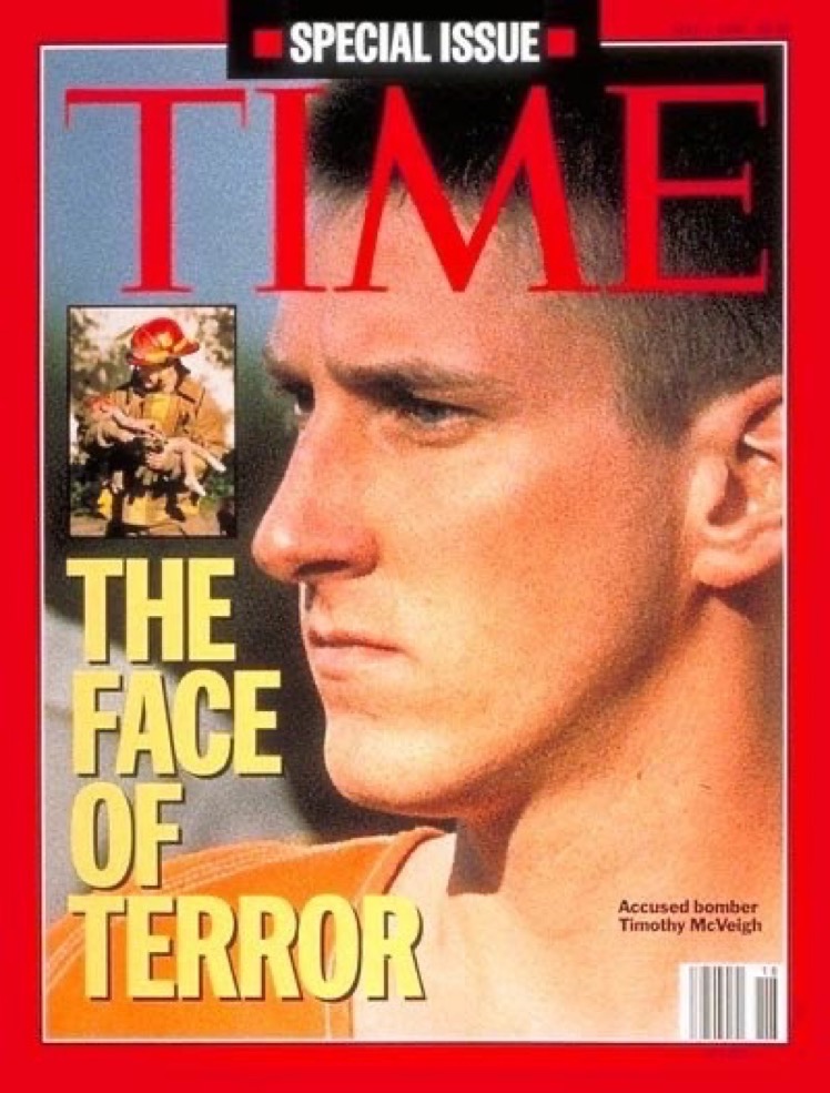 2 June 1997. Timothy McVeigh was convicted on 15 counts of murder and conspiracy for his leading role in the 1995 bombing of the Alfred P. Murrah Federal Building in Oklahoma City, in which 168 people were killed. He was executed 4 years later.