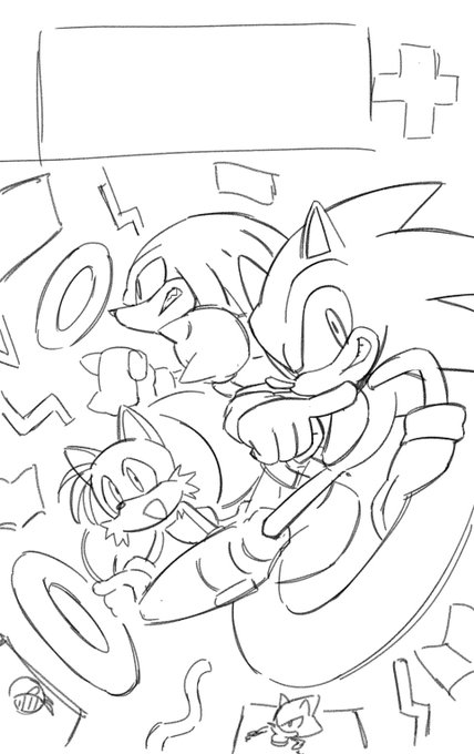 Just gonna post a bunch of personal sonic stuff I've drawn a while back. (1/?) 