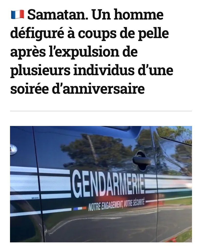 samsung409's tweet photo. Tenez @CNEWS #hdpros2 @eliot_deval pour notre invité de ce matin qui annonçait que la violence ne touchait pas toutes les campagnes…
J’habite pas très loin de #Samatan dans le Gers, je vous assure c’est la campagne.
Il y a 50 ans ça n’existait pas.
#AvecMarionLaFranceFière https://t.co/M2g0gz399E