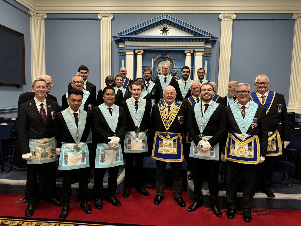 SotonUniLodge's tweet image. What a wonderful evening  and many congrats to W.Bro. Aidan on being installed into the Chair of KS. It couldn’t have flowed better without the amazing support of @Kiefa @deltabravo07 and many others. Two candidates proposed for Initiation and a great start for our WM &amp;amp; Lodge.