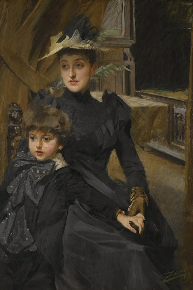 'Mrs Weguelin And Her Son'
{1889}
By ~ Anders Zorn