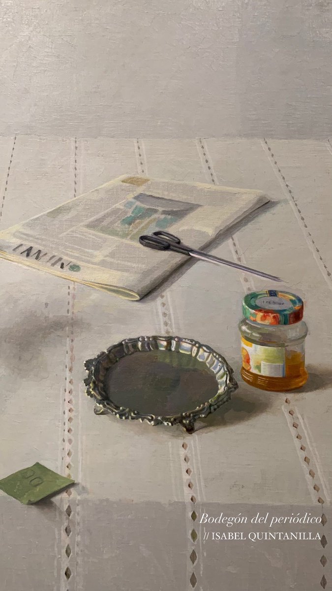 Anamr4's tweet photo. “Porque en la realidad está todo. El artista lo que hace es transformar esa realidad en otra realidad que es el arte”. 

Isabel Quintanilla en el @MuseoThyssen https://t.co/mRvpKtnAKk