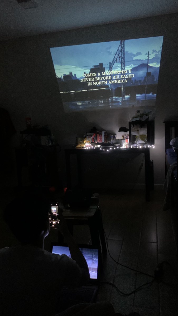 mortymcartib's tweet photo. Using a telescope while gazing the moon and a Studio Ghibli movie ☺️ https://t.co/ufd0HjElTw